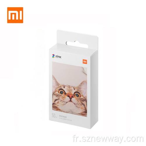 Papier d&#39;imprimante photo Xiaomi 20/50 feuilles 3 pouces